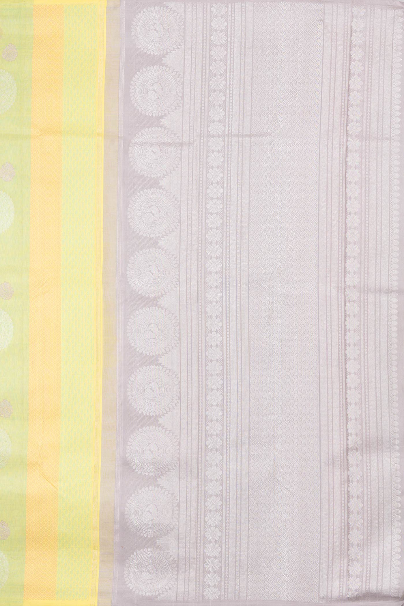Pista Green Dual Tone Kanjivaram Silk Saree - Image 7