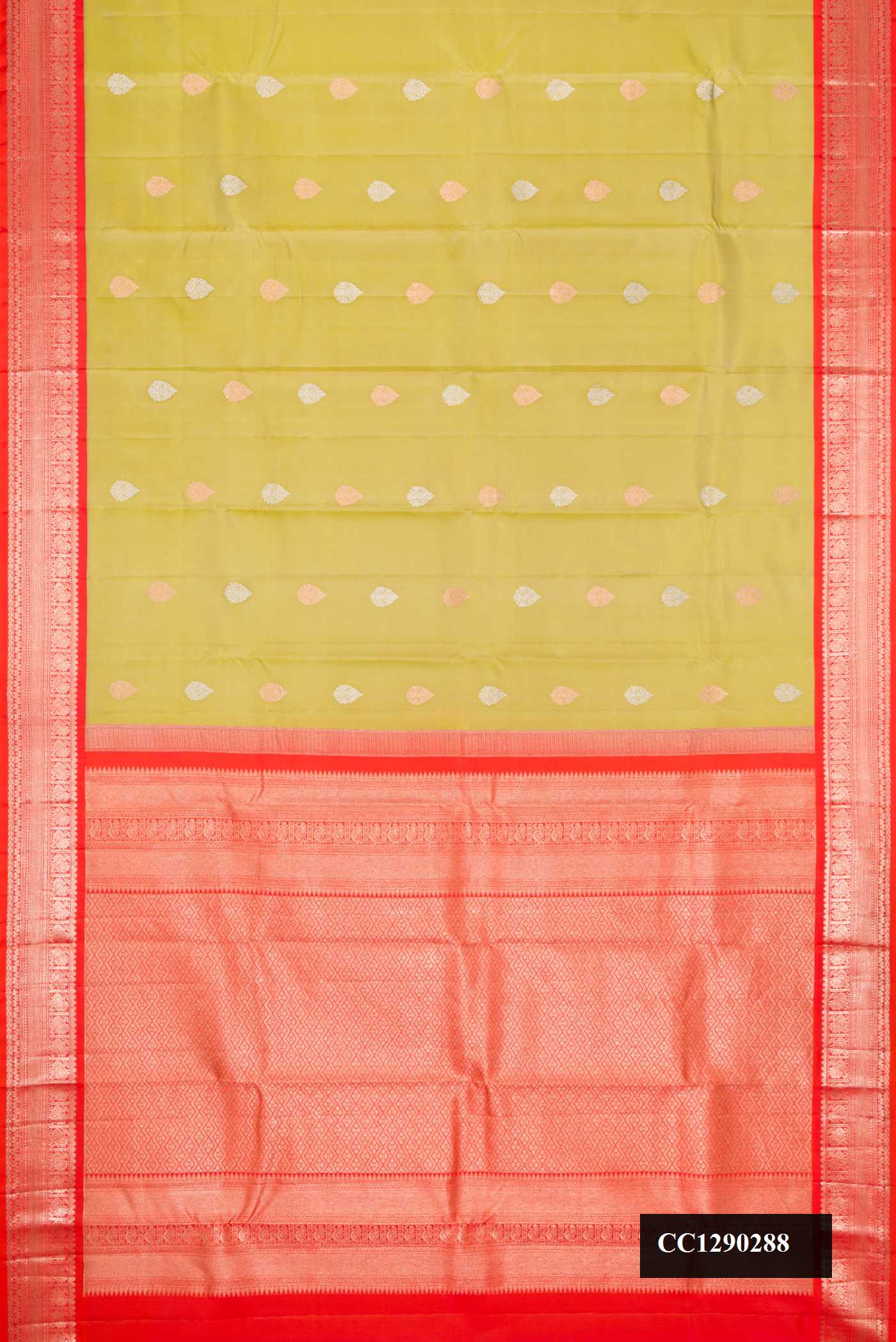 Pista Green Dual Tone Kanchipuram Silk Saree
