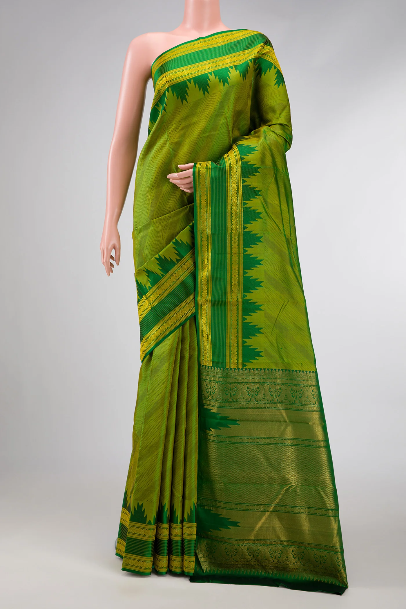 Green Kanchipuram Silk Saree