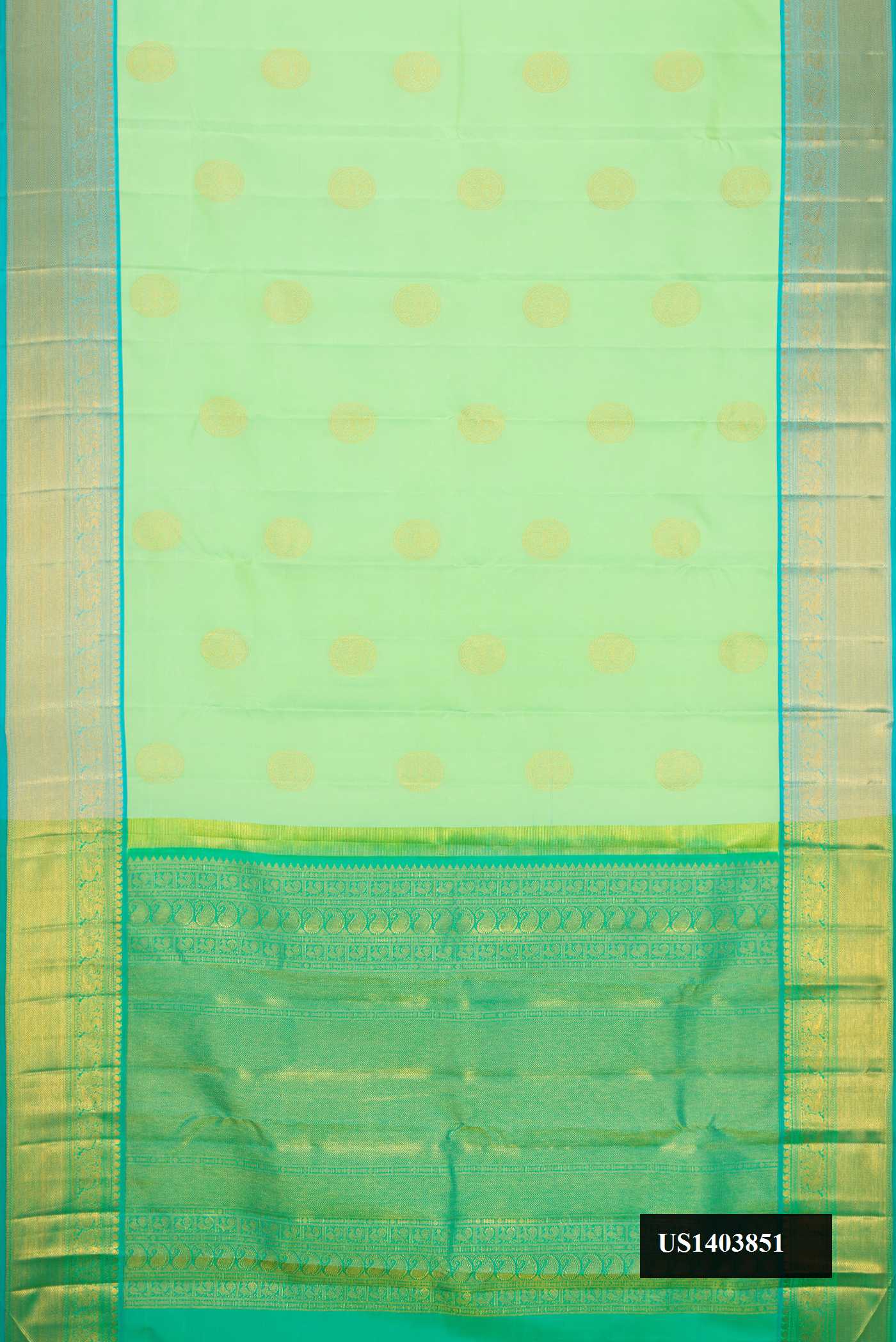 Pista Green Dual Tone Kanchipuram Silk Saree