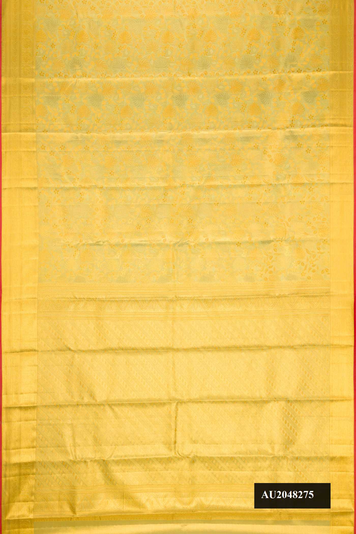 Pista Green Dual Tone Kanchipuram Tissue Silk Saree