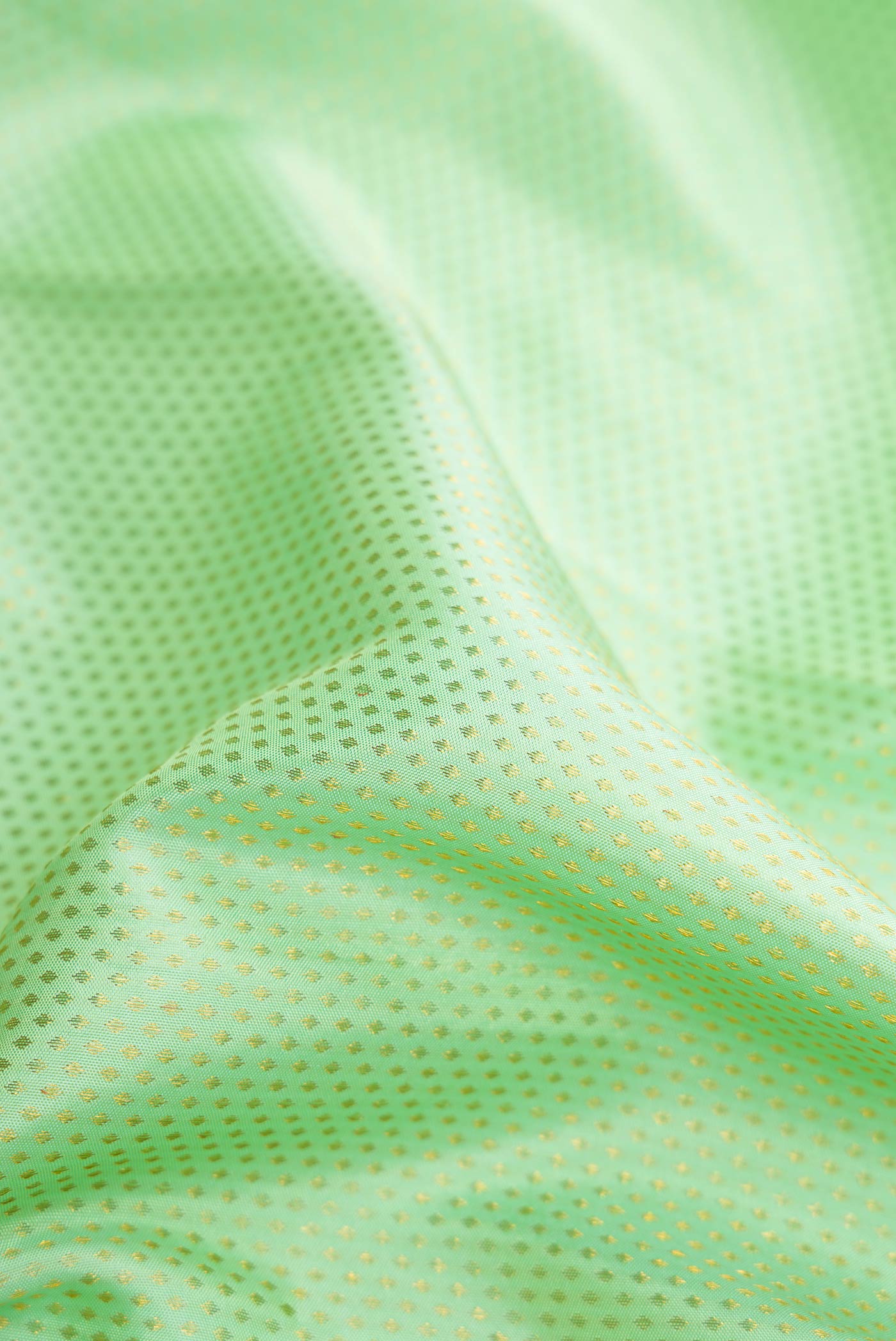 Mint Green Kanjivaram Silk Saree - Image 2