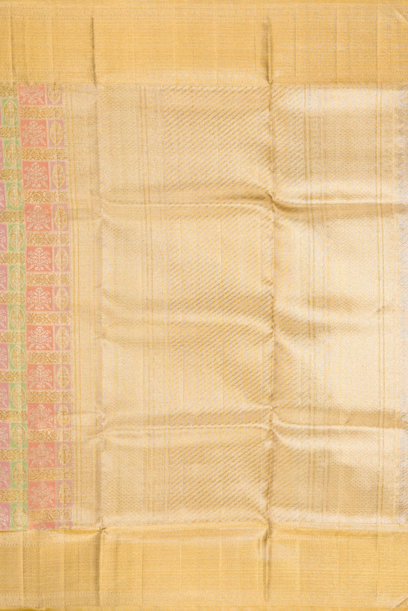 Multi Color Kanjivaram Tissue Silk Saree - Image 7