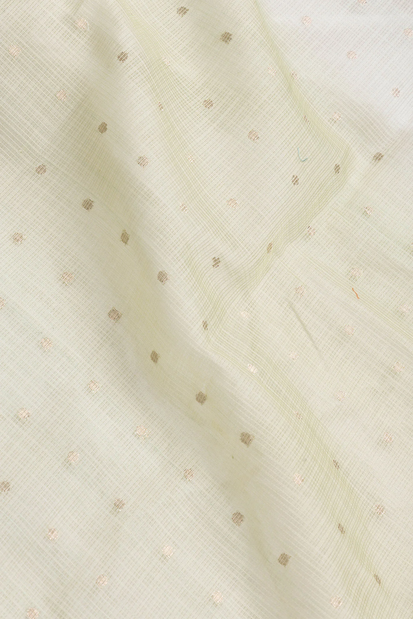 Cream Kota Silk Saree - Image 2