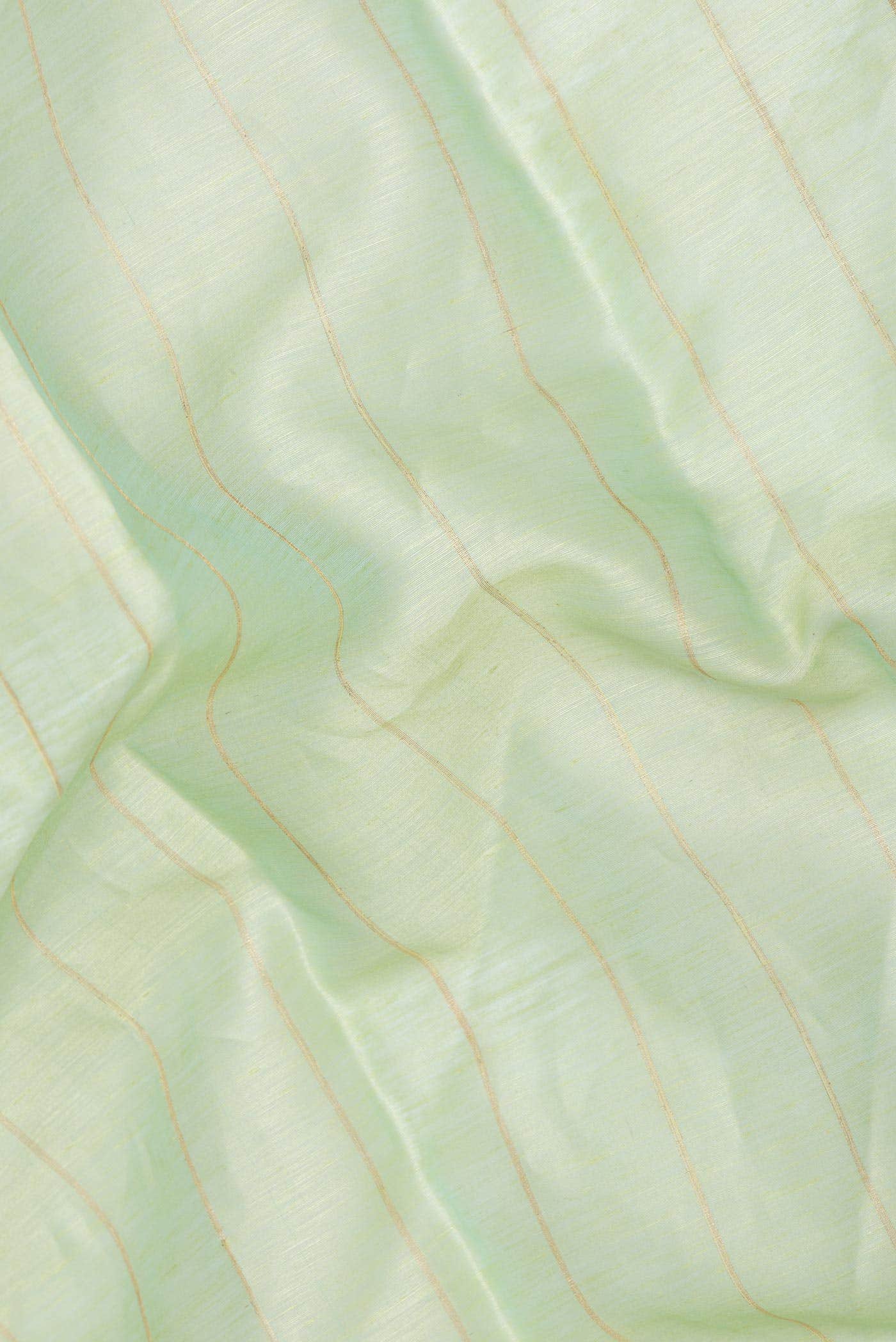 Pista Green Dual Tone Linen Saree - Image 3