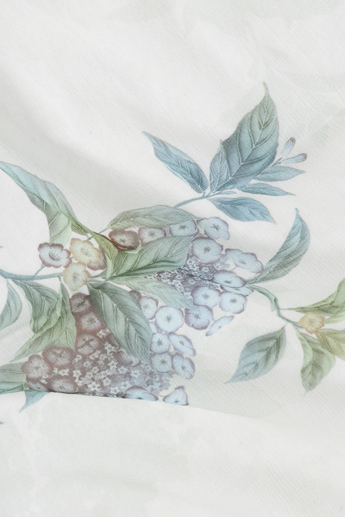 Mint Green Mysore Chiffon Saree - Image 2