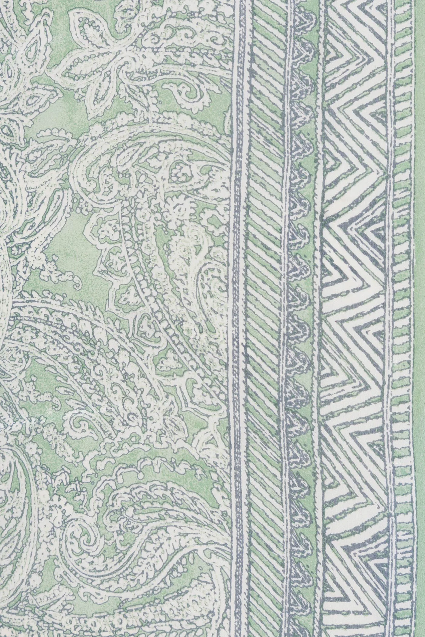 Light Green Dual Tone Mysore Crepe Saree - Image 3