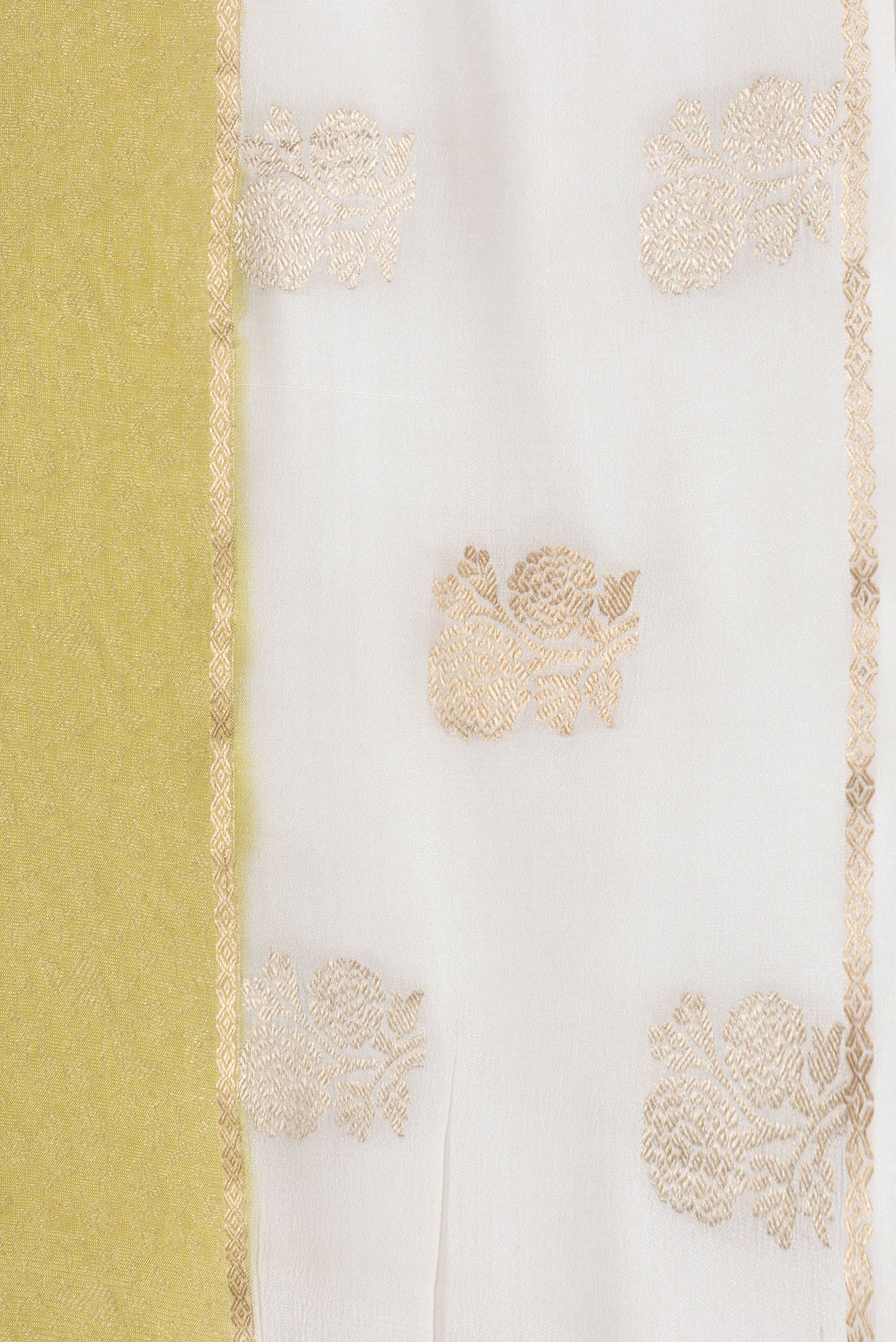 Gold Mysore Crepe Saree - Image 3