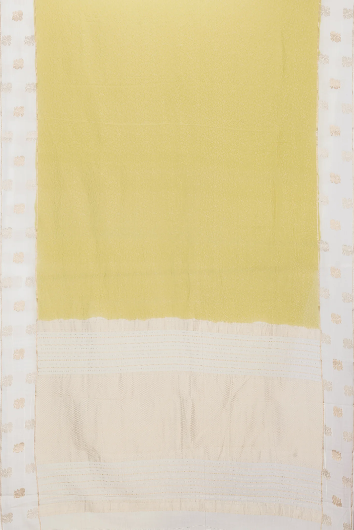 Gold Mysore Crepe Saree - Image 6