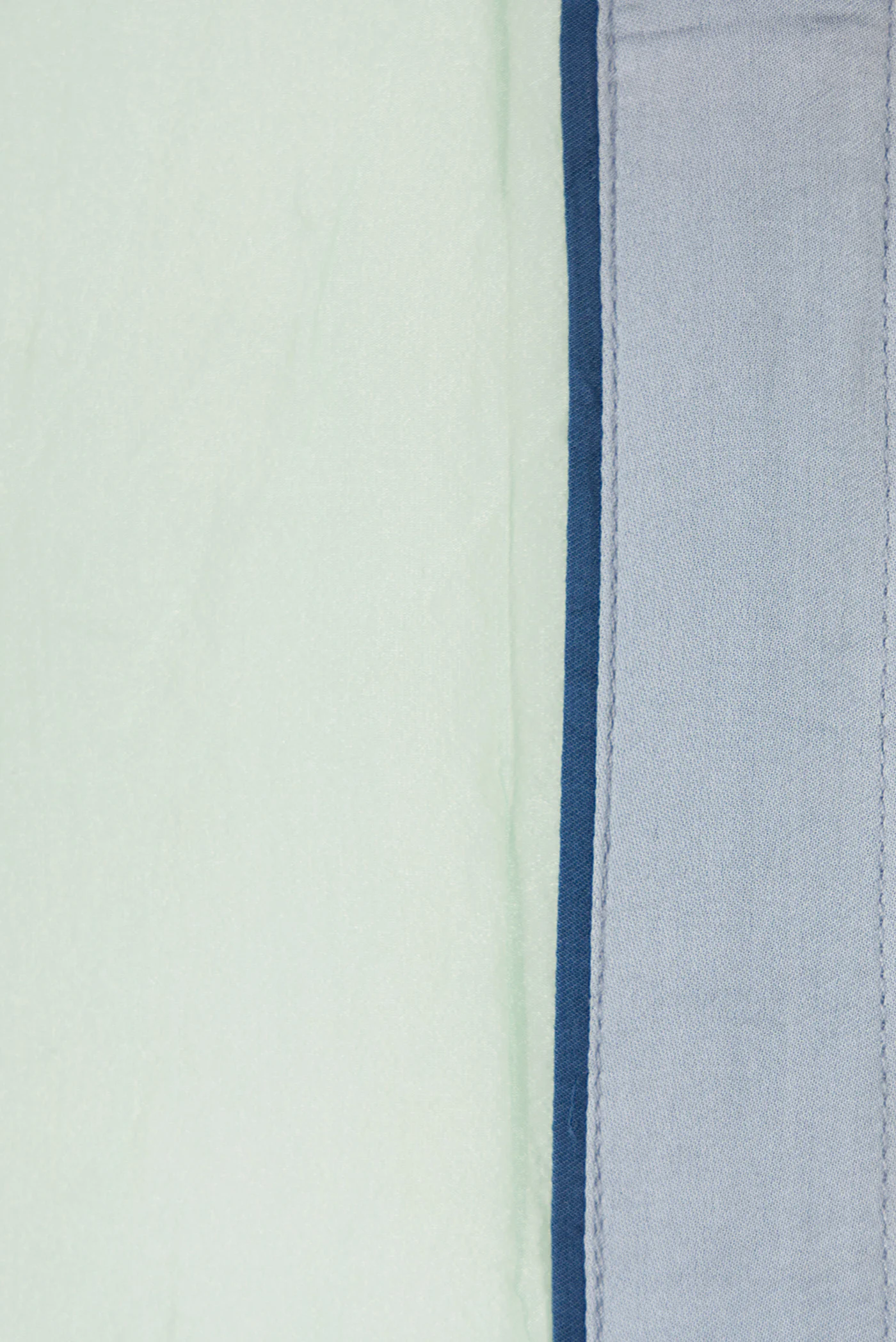 Mint Green Dual Tone Organza Silk Saree - Image 3