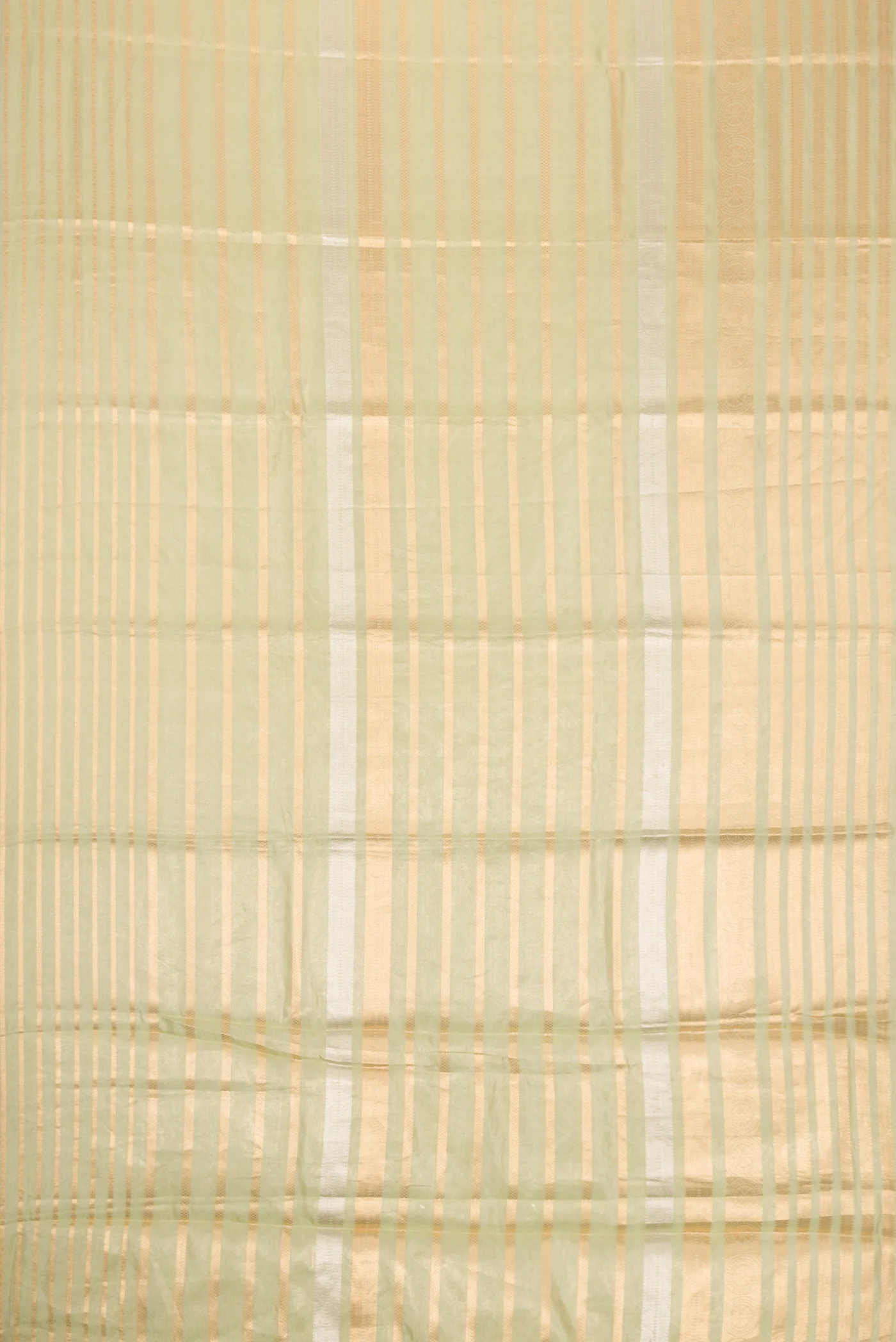 Pista Green Organza Silk Saree - Image 5