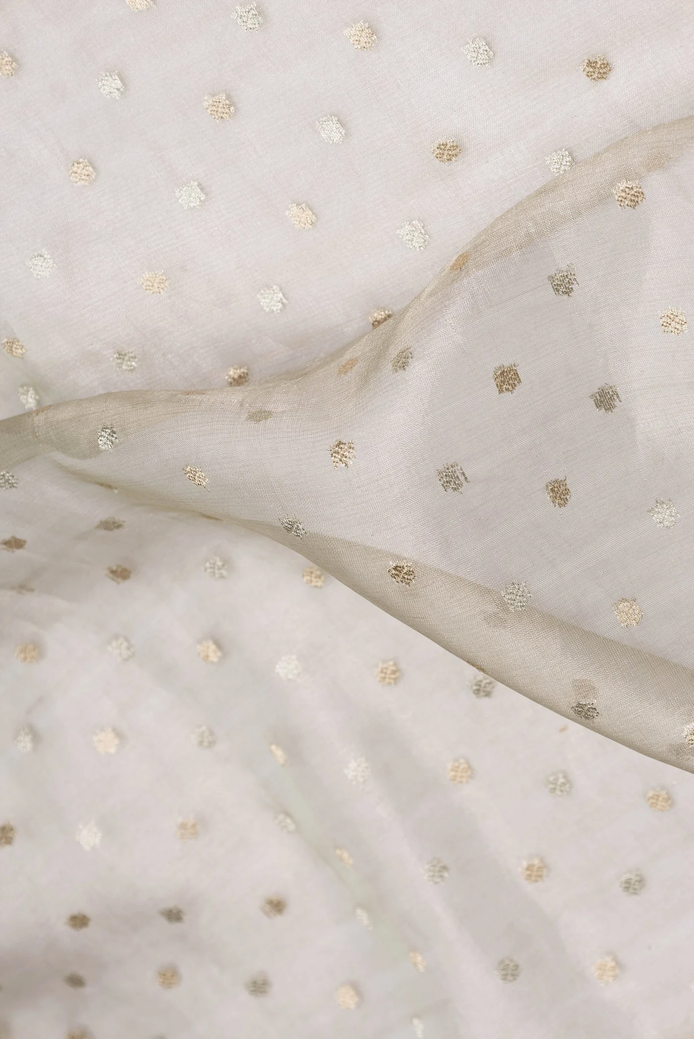 Silver Organza Silk Saree - Image 2