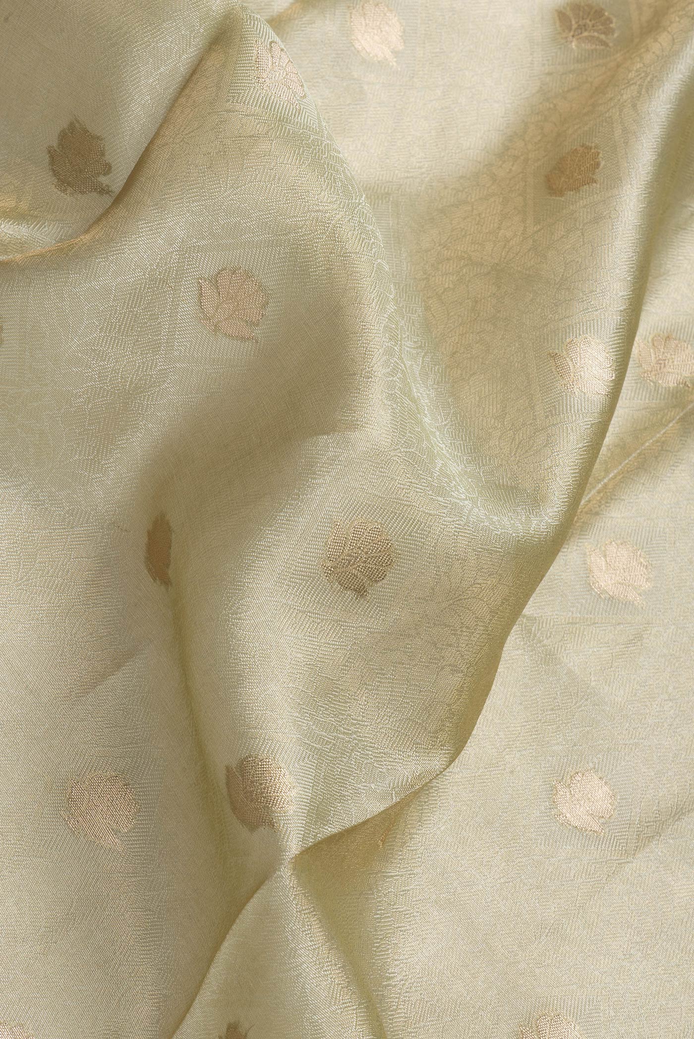 Pista Green Organza Silk Saree - Image 2