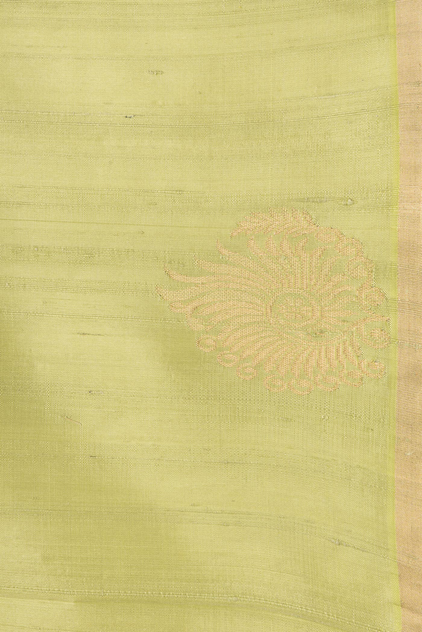 Pista Green Raw Silk Saree - Image 3