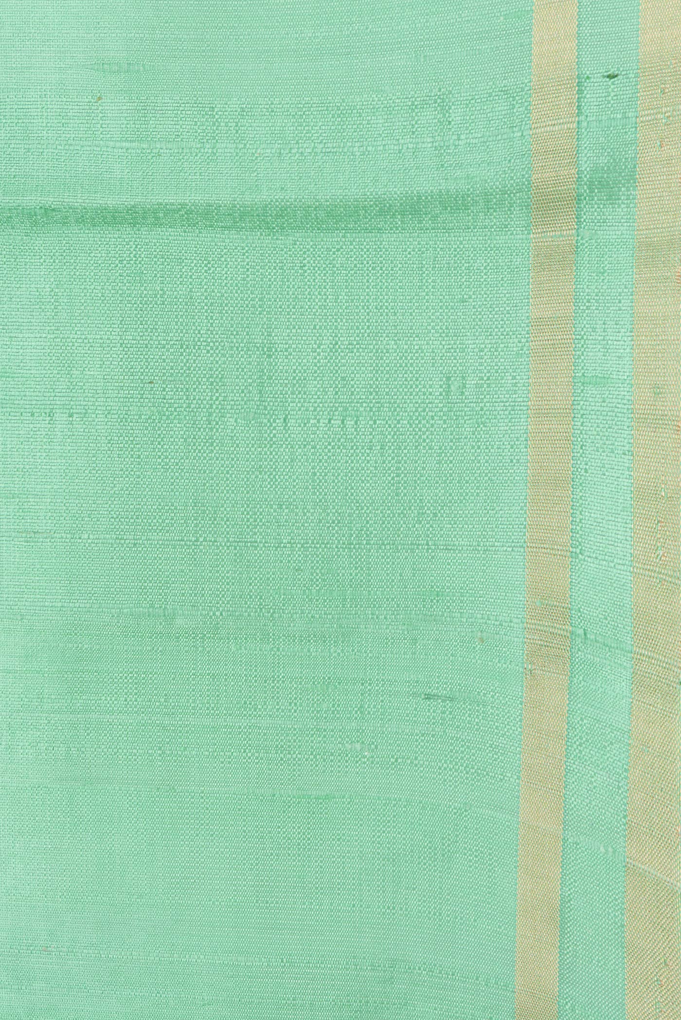 Sea Green Raw Silk Saree - Image 3