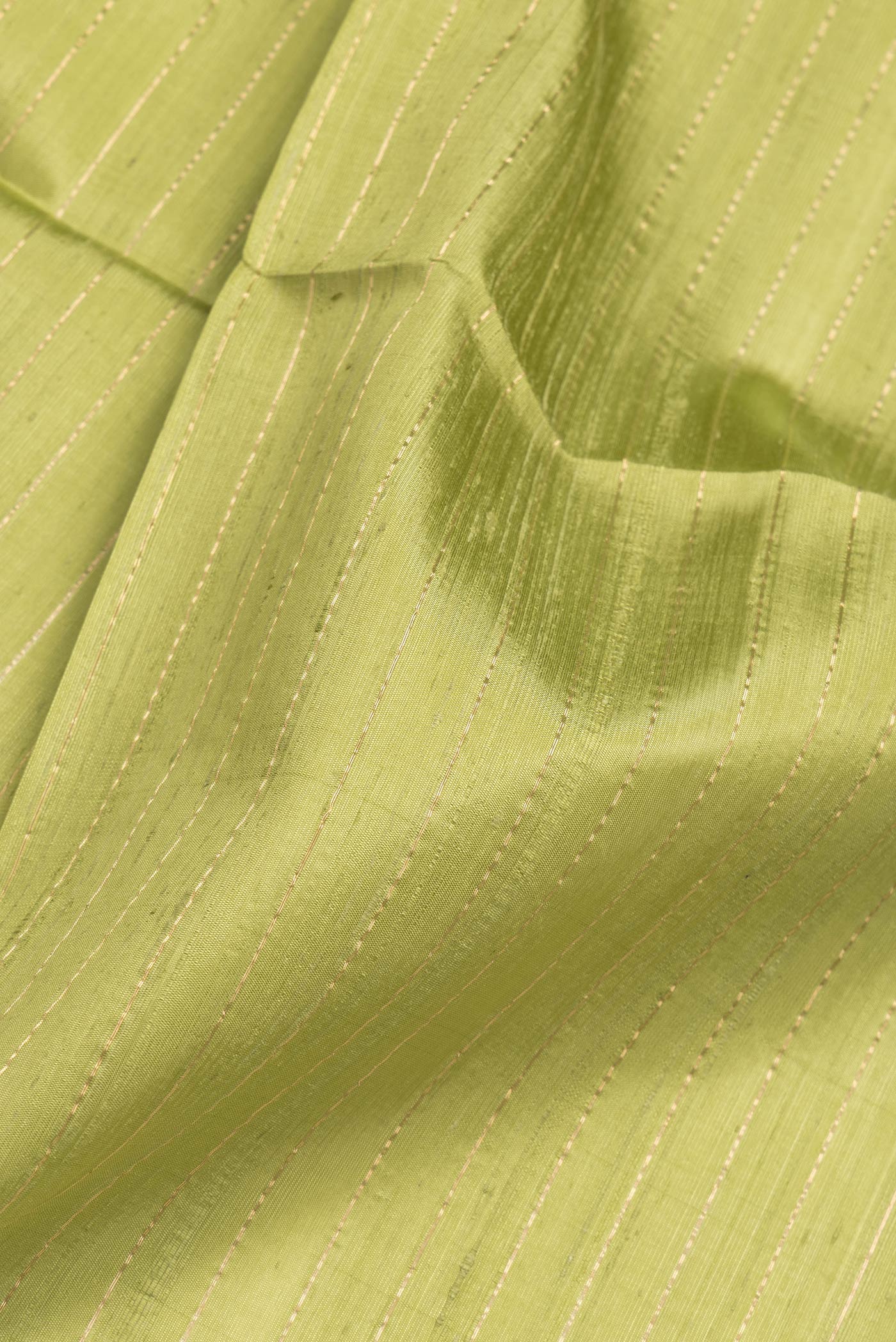 Pista Green Raw Silk Saree - Image 2