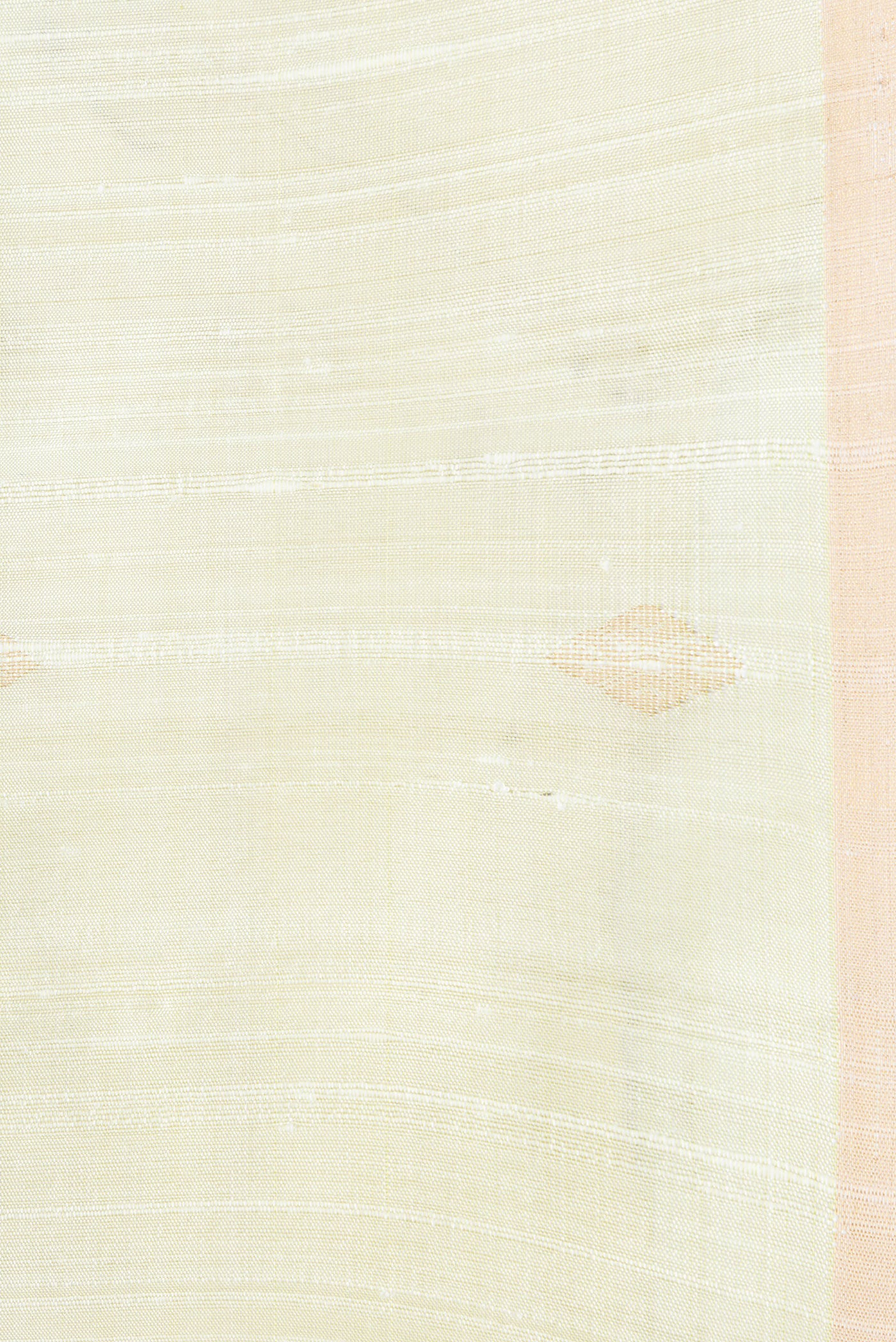 Cream Raw Silk Saree - Image 3