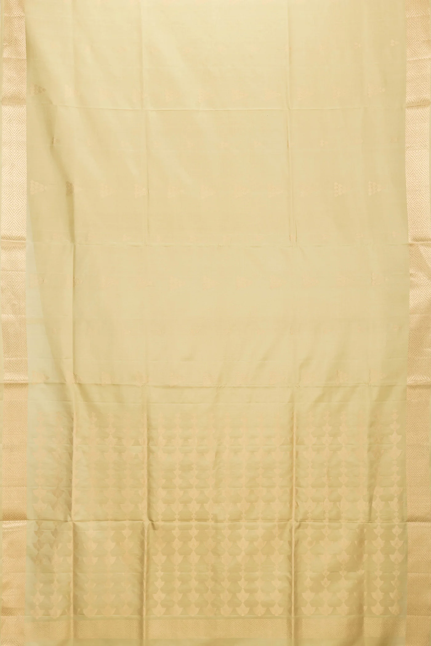 Beige Soft Silk Saree - Image 6