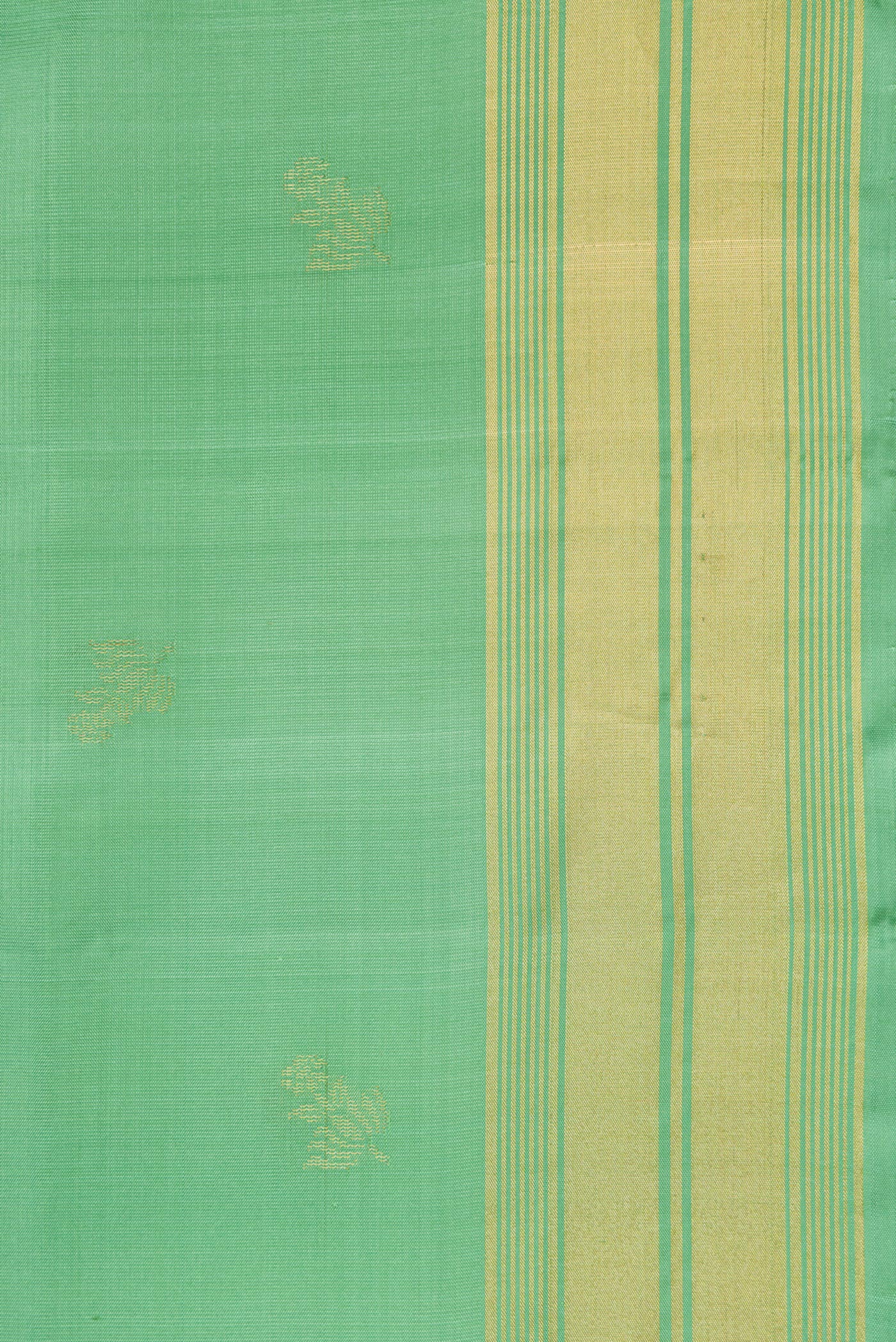 Green Soft Silk Saree - Image 3