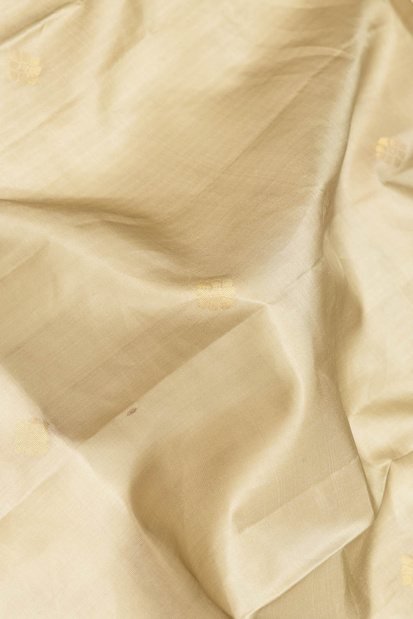 Beige Soft Silk Saree - Image 2