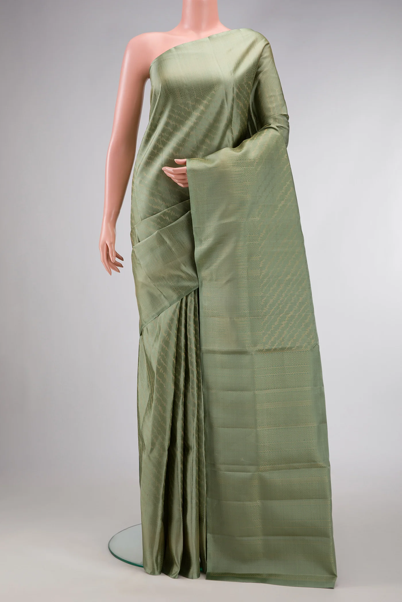 Sage Green Soft Silk Saree