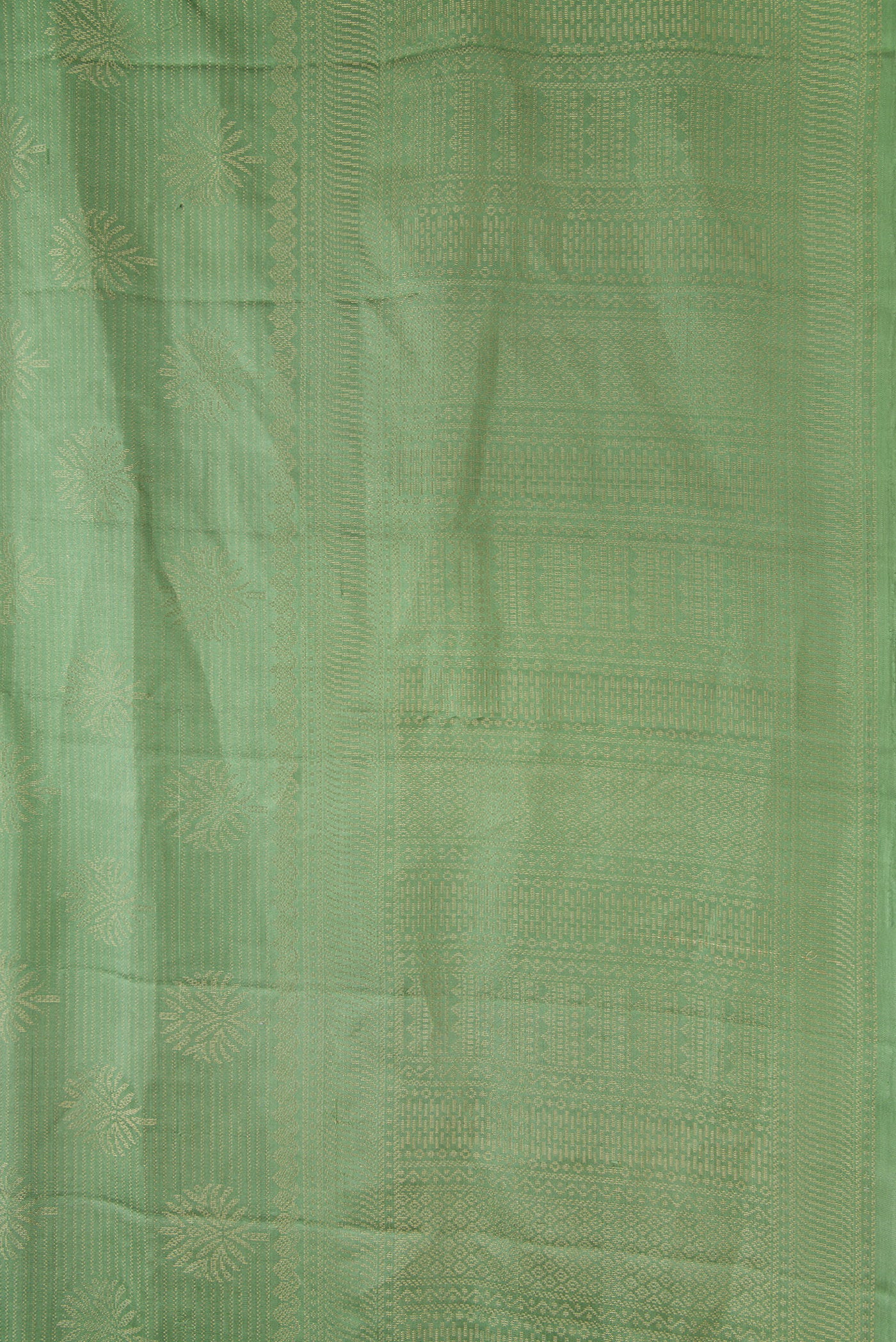 Sage Green Soft Silk Saree - Image 3