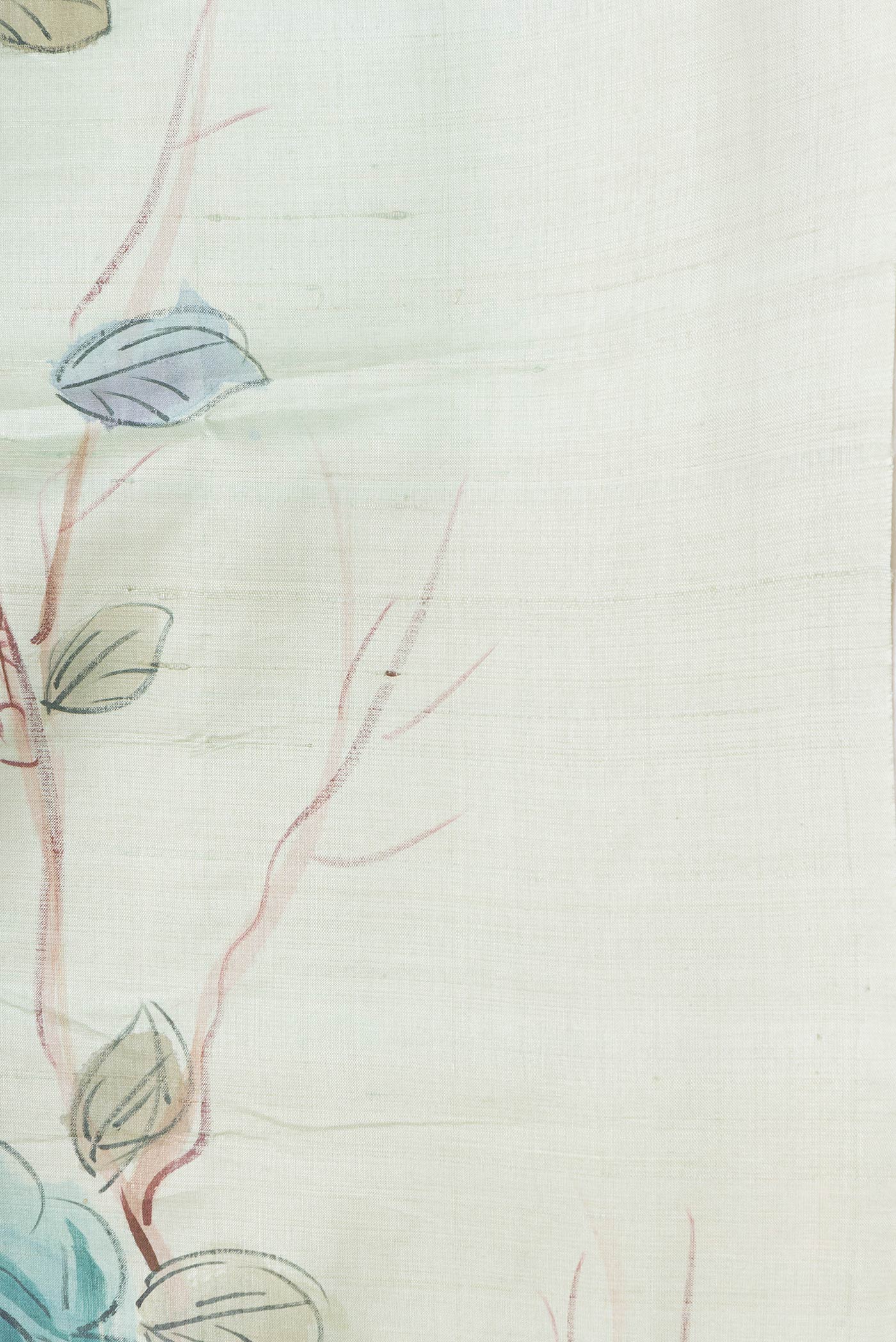 Light Blue Tussar Silk Saree - Image 3