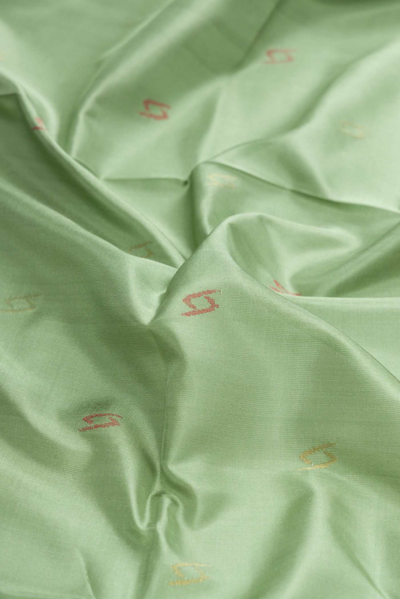 Sage Green Dual Tone Uppada Silk Saree - Image 2