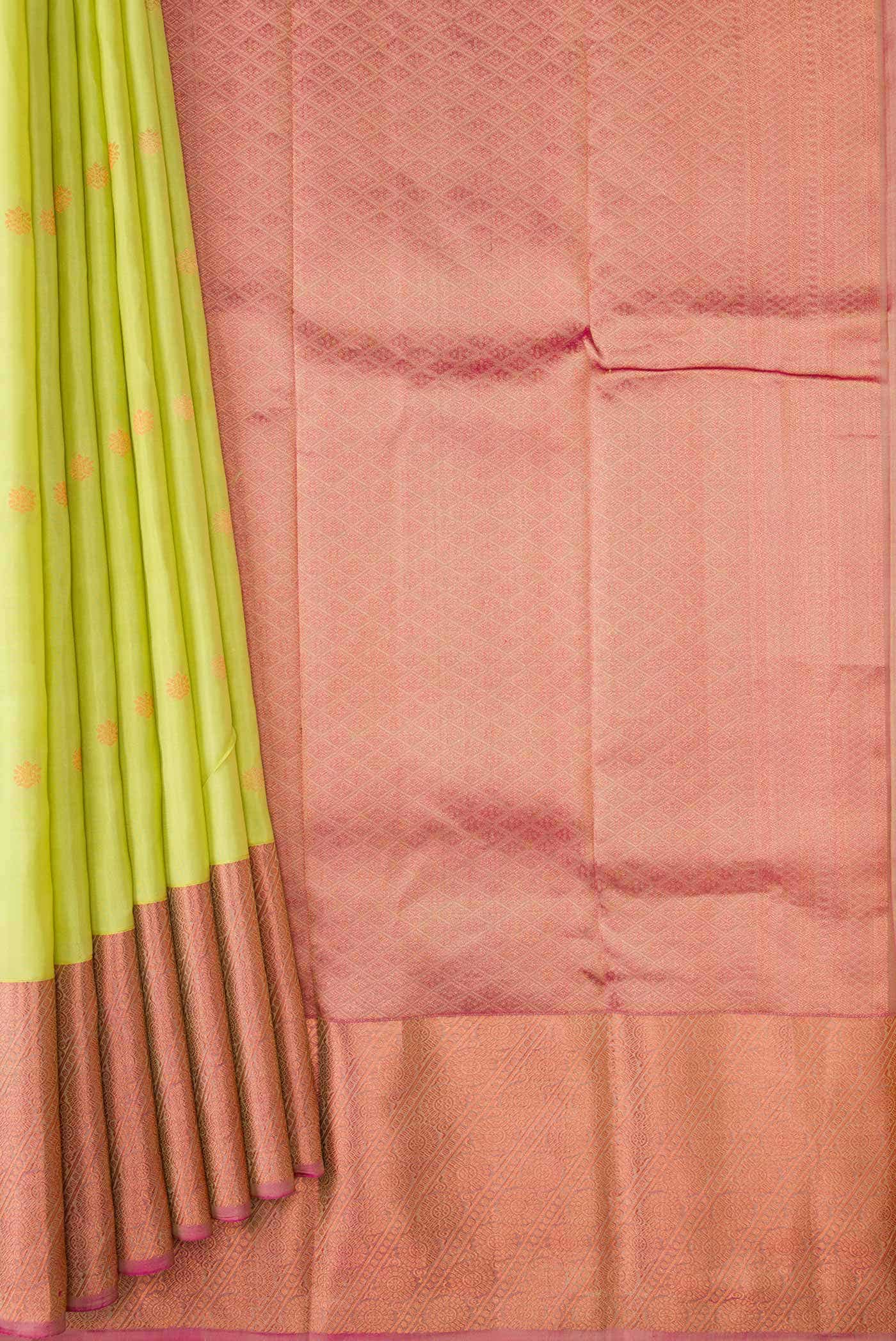 Pista Green Kanchipuram Silk Saree - Image 2
