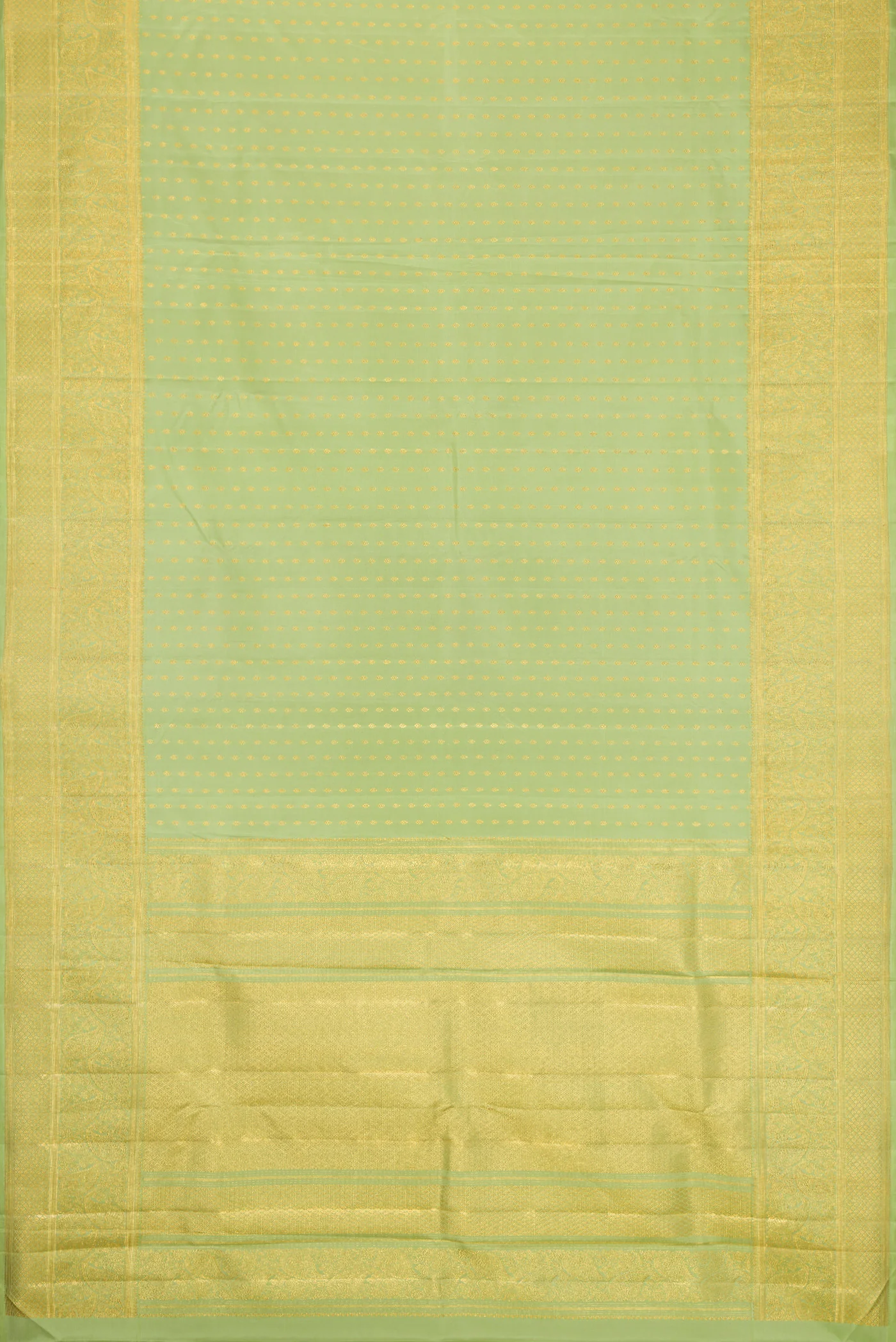 Pista Green Kanjivaram Silk Saree - Image 6