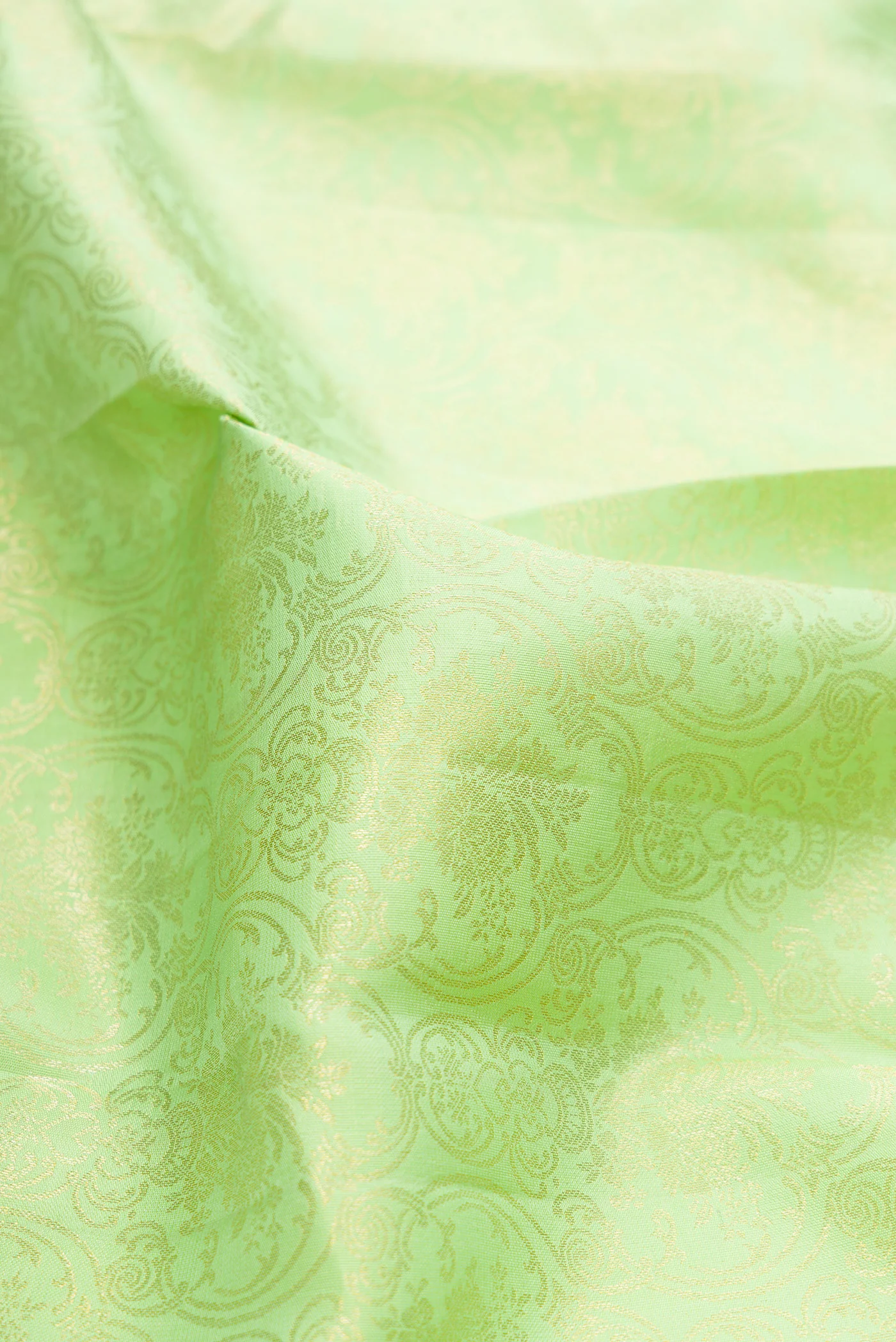 Pista Green Kanjivaram Silk Saree - Image 2