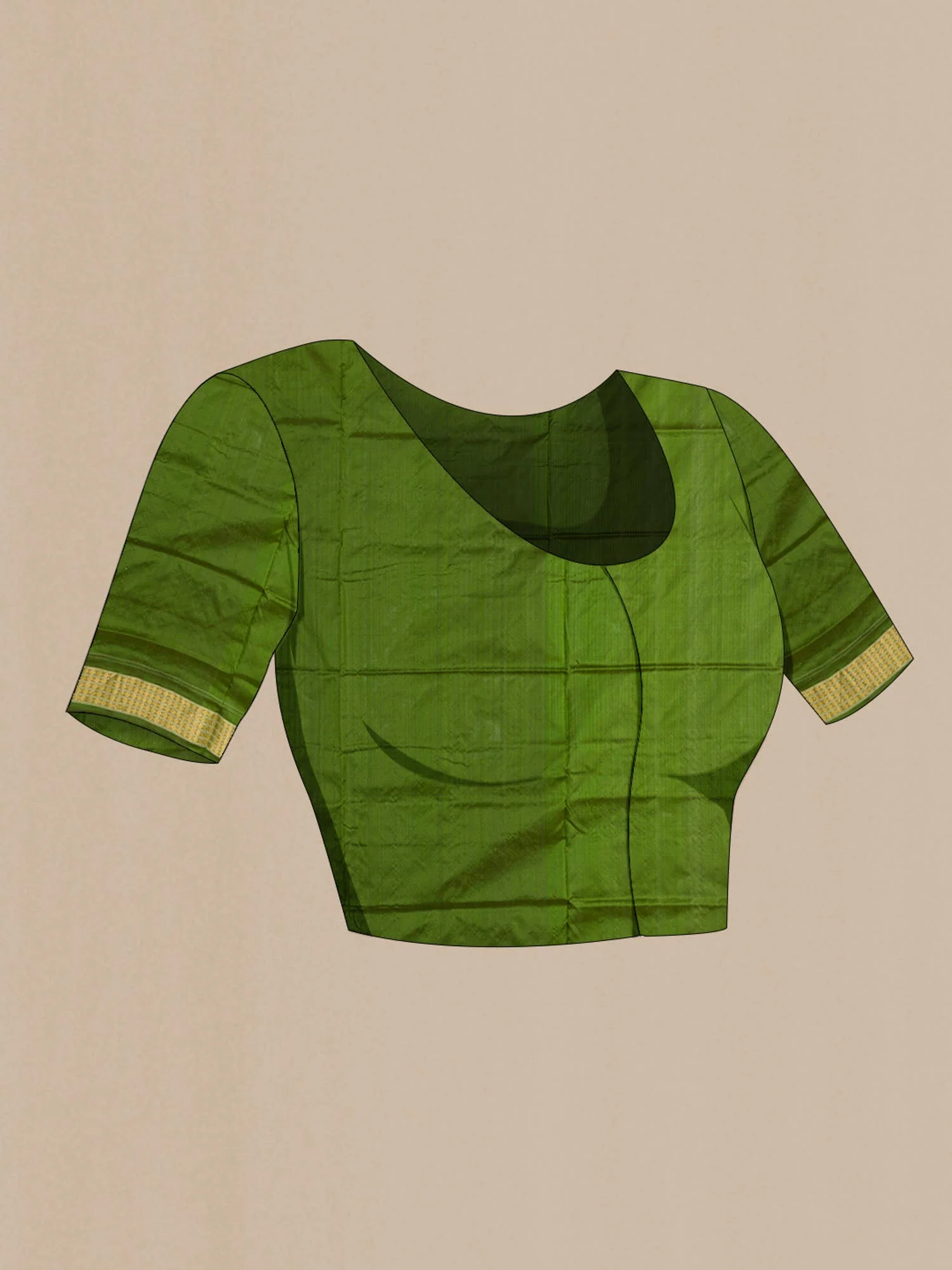 Pista Green Orissa Silk Saree - Image 7