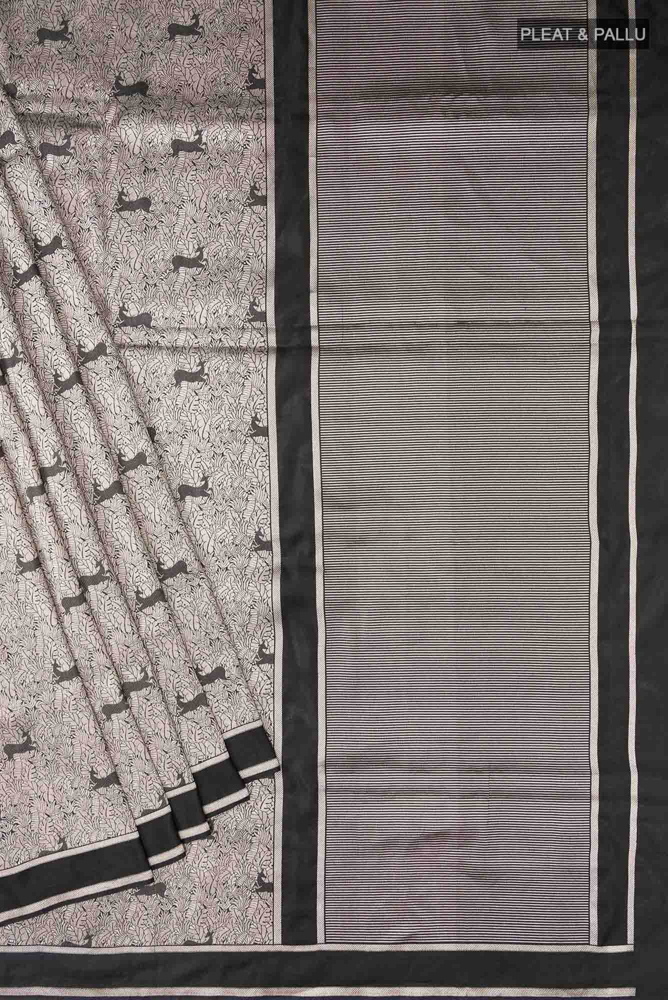 Prance-Black Banarasi Silk Saree - Image 9