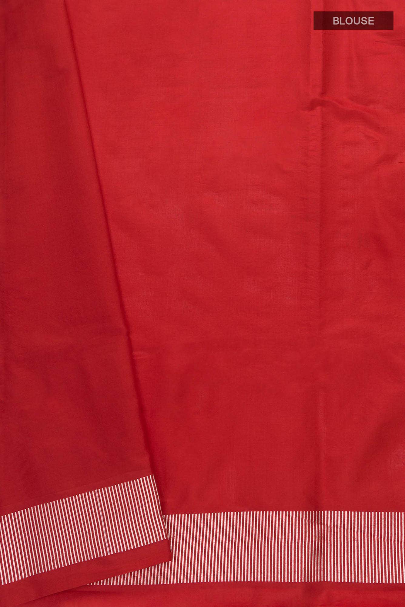 Prance-Red Banarasi Silk Saree - Image 9