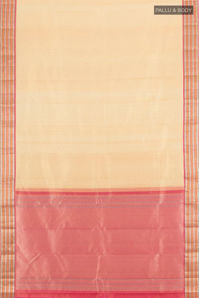 Sandal Kanchipuram Silk Saree - Image 5