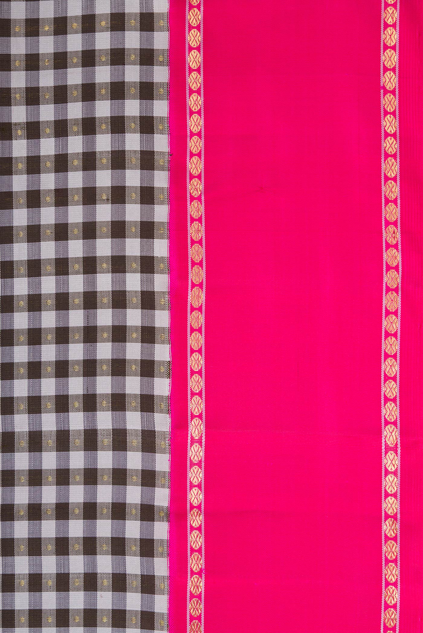 Pure Silk Pure Zari Multi Color Kanjivaram Saree - Image 3