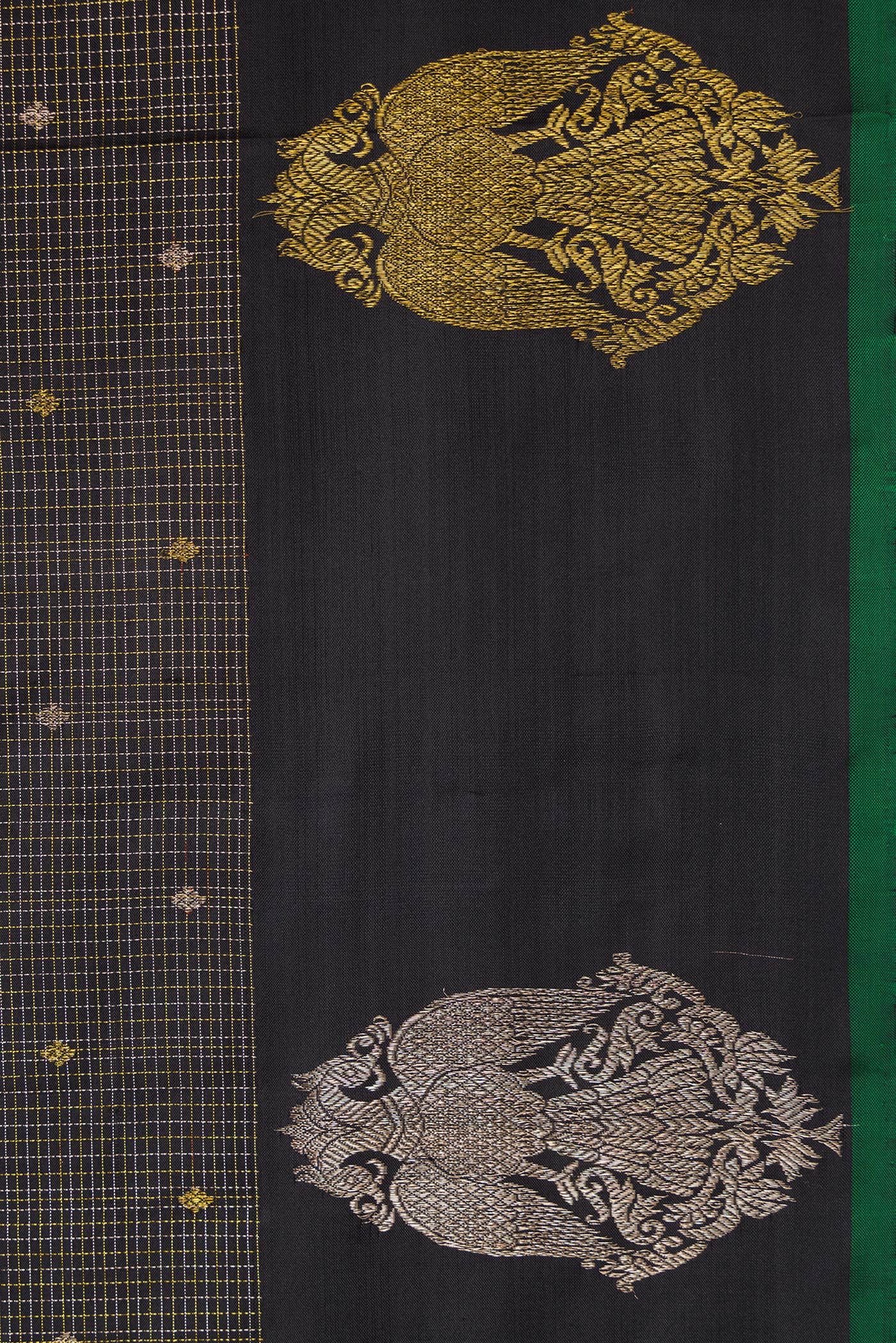 Black Kanjivaram Silk Saree - Image 3