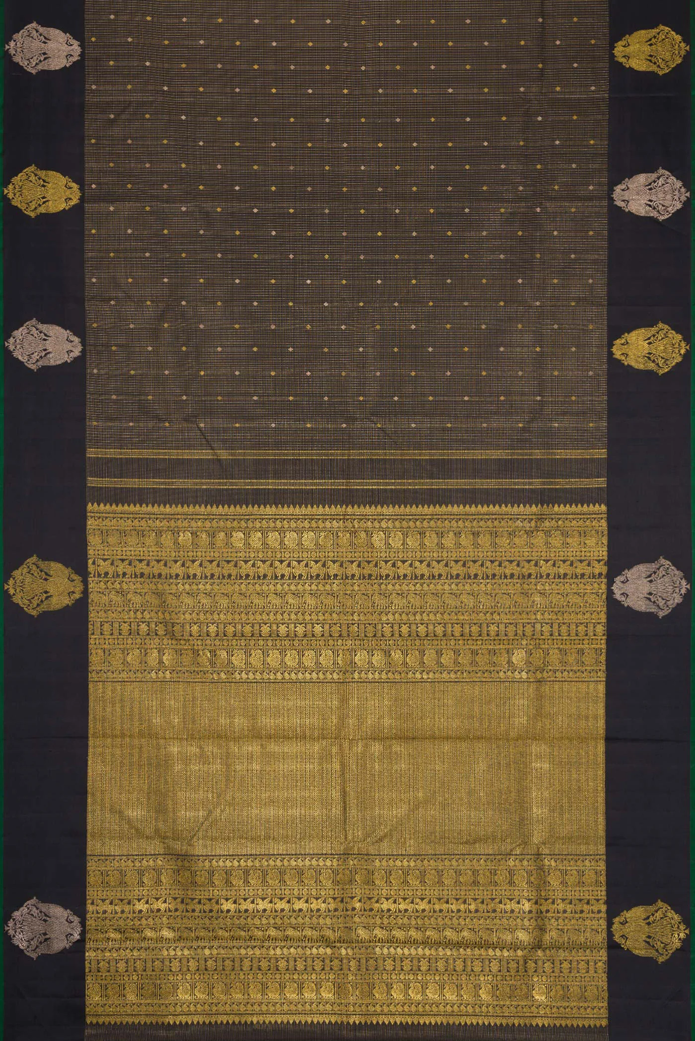 Black Kanjivaram Silk Saree - Image 6