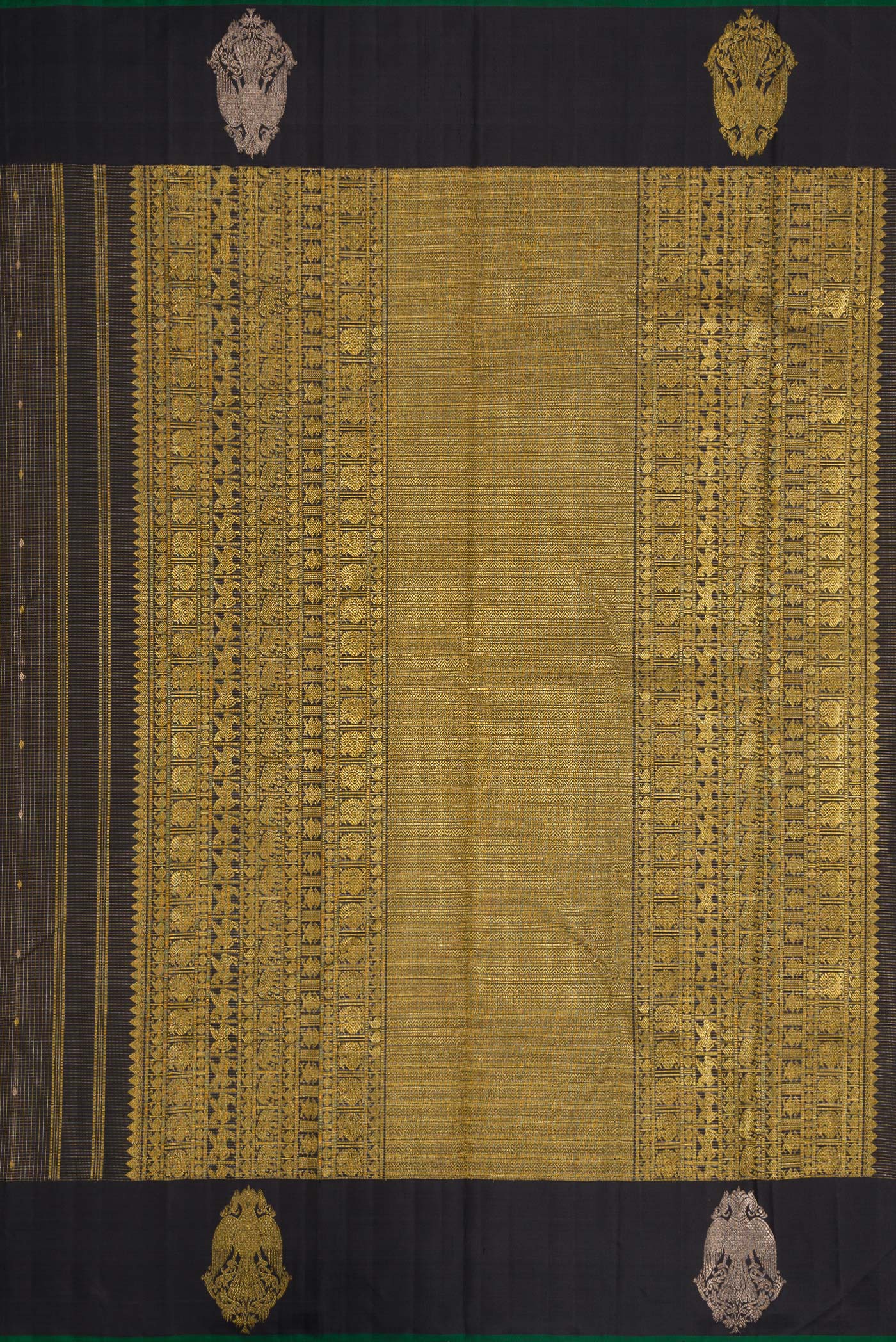 Black Kanjivaram Silk Saree - Image 7