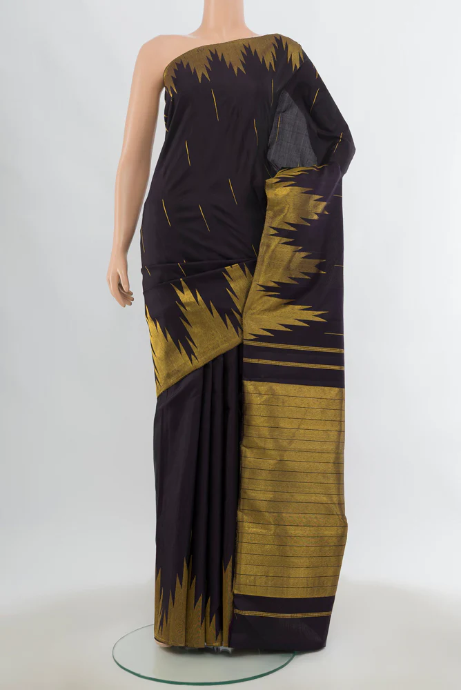 Black Kanjivaram Silk Saree