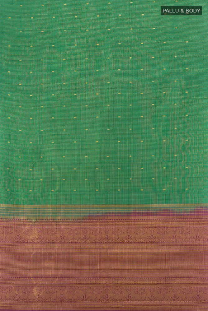 Green Kanjivaram Silk Saree - Image 5