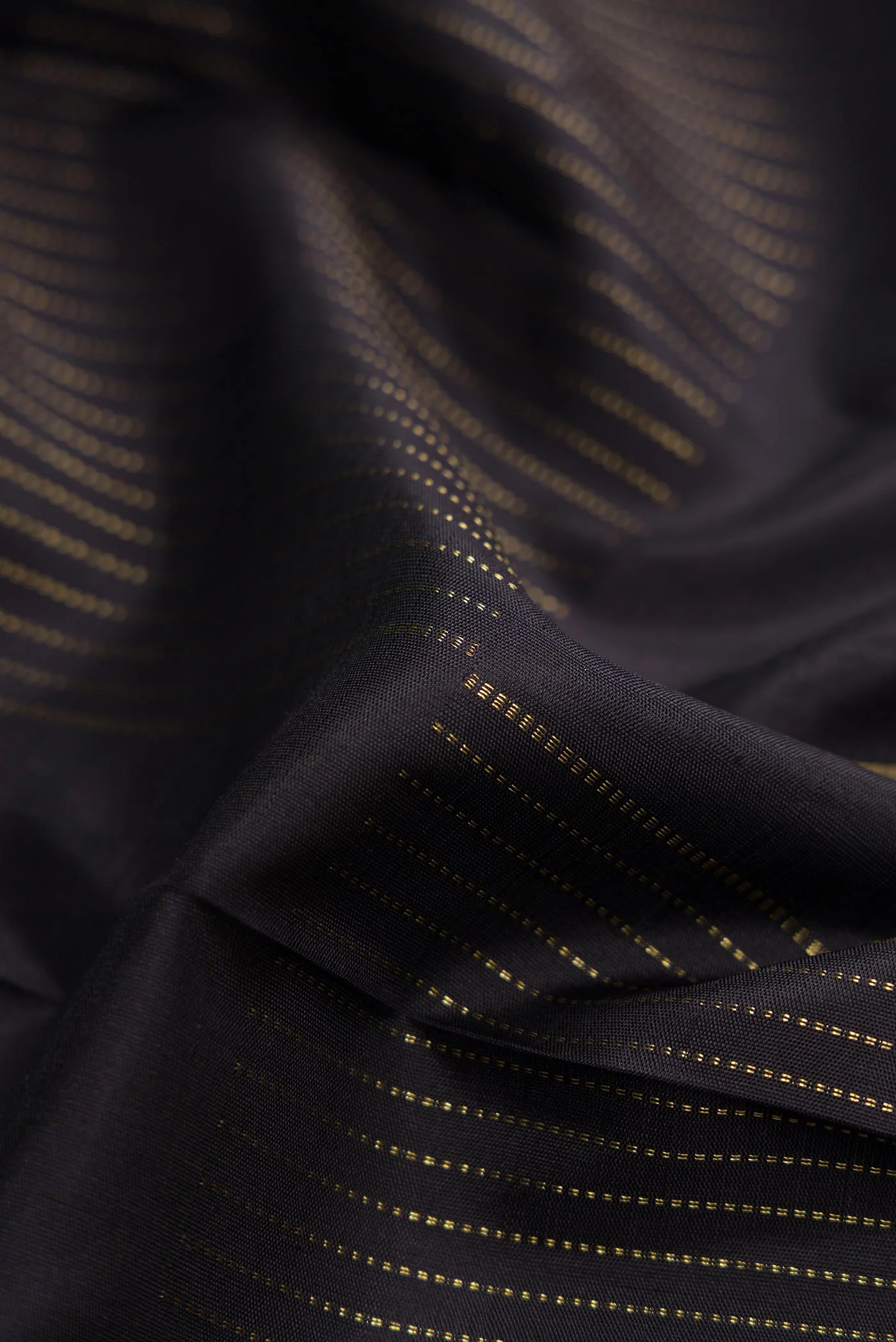 Pure Silk Pure Zari Coffee Brown Dual Tone Kanjivaram Saree - Image 2