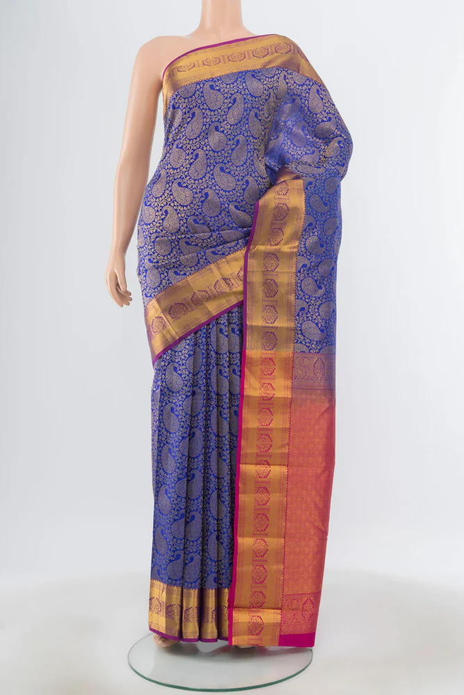 Royal Blue Kanchipuram Silk Saree