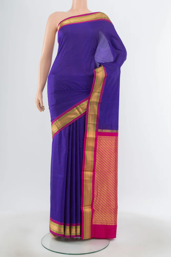 Violet Narayanpet Silk Saree