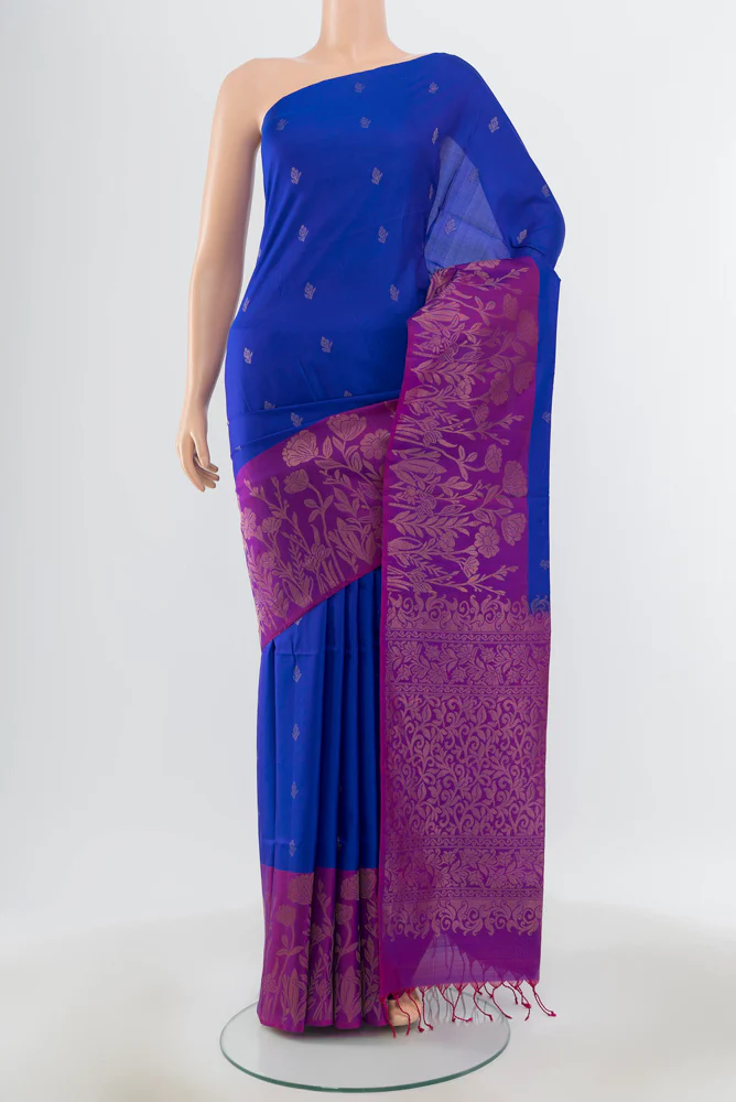 Royal Blue Soft Silk Saree