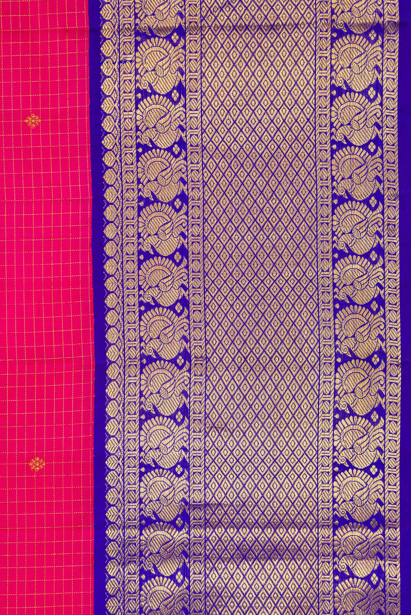 Pink Kanchipuram Silk Saree - Image 3