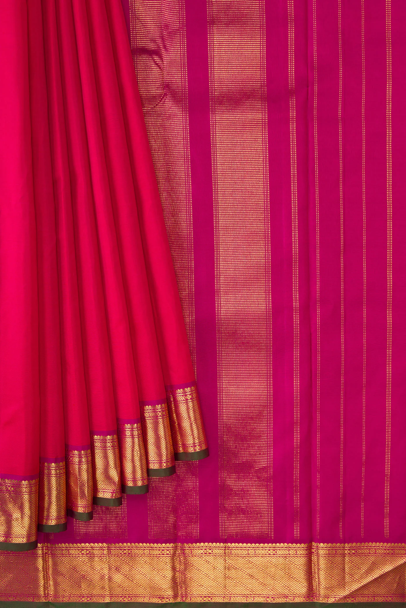 Pink Kanchipuram Silk Saree - Image 4