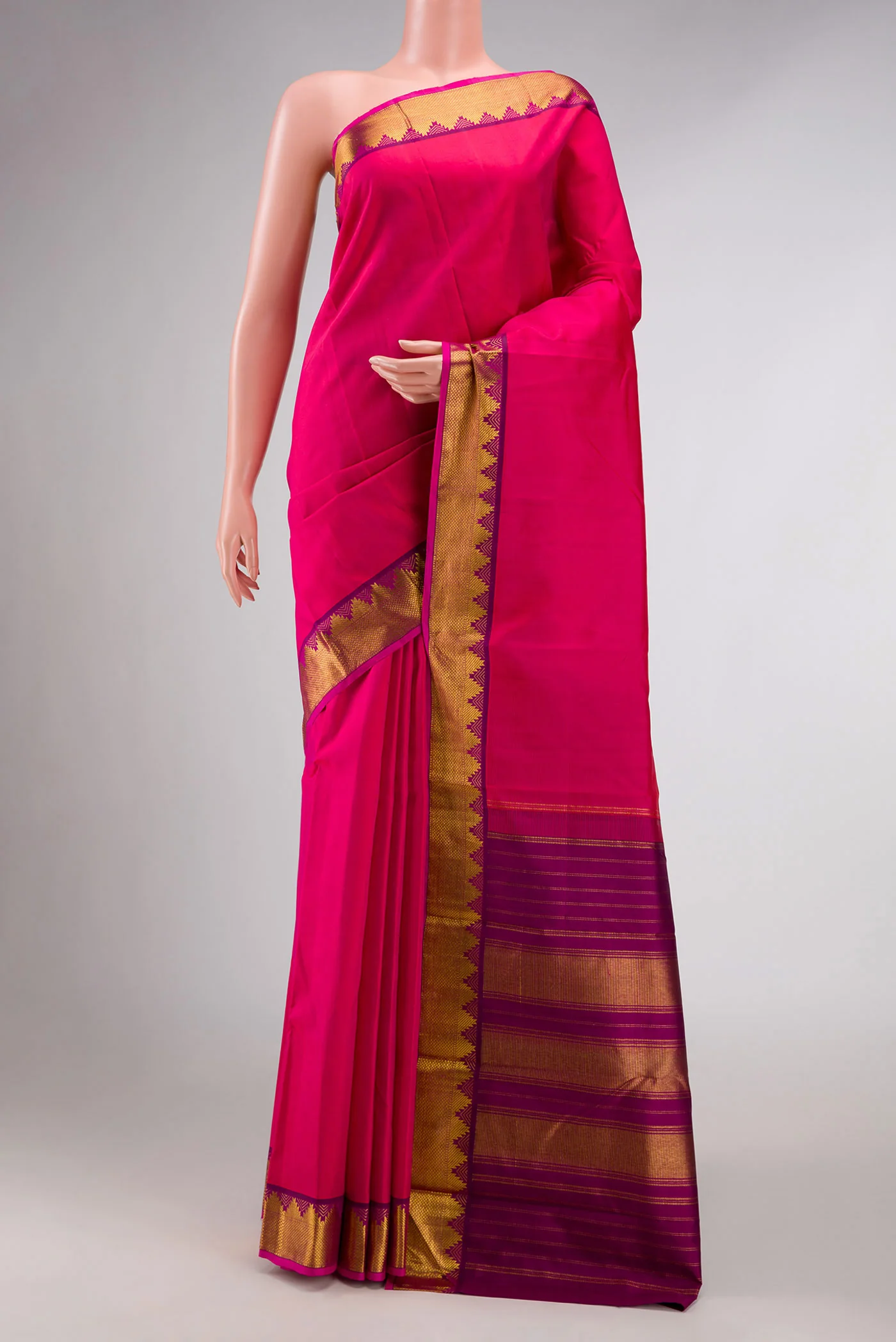 Pink Kanjivaram Silk Saree