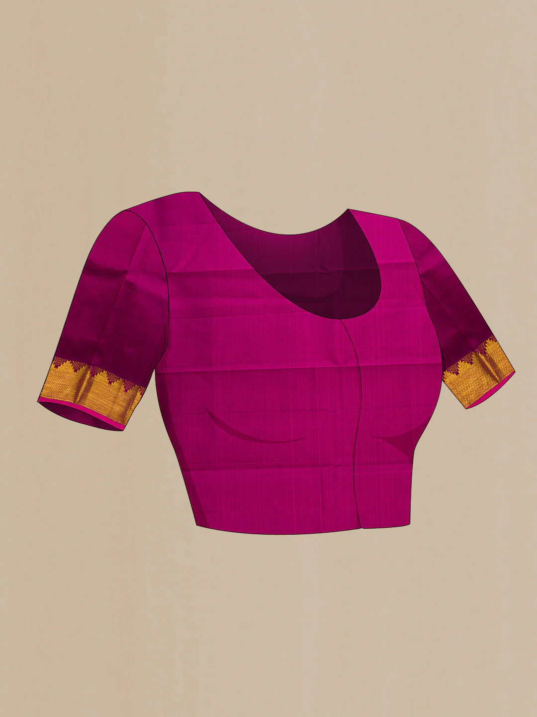 Pink Kanjivaram Silk Saree - Image 5