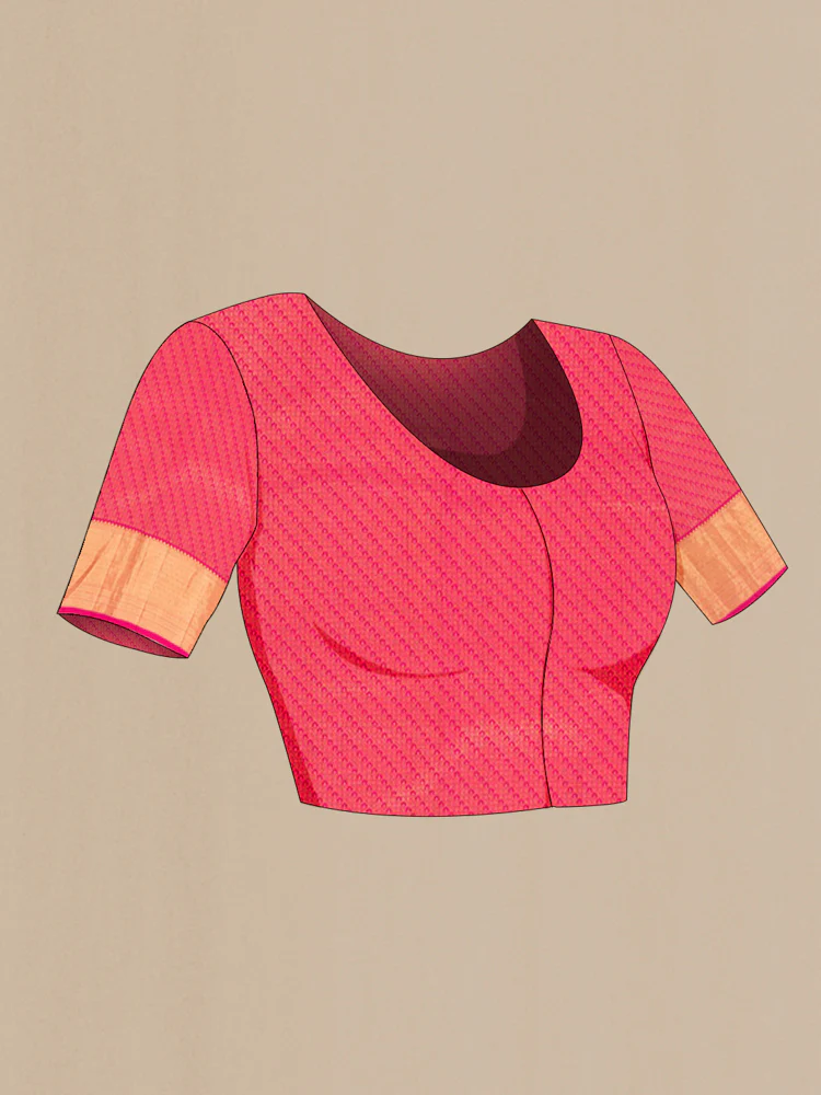 Pink Kanchipuram Silk Saree - Image 4